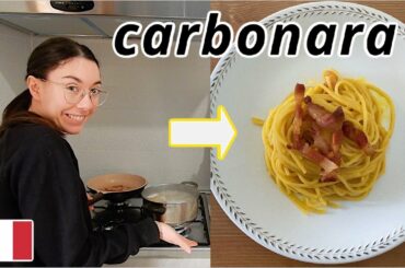 Vlog in Italian #112: oggi faccio la carbonara (subtitled)