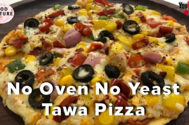 Instant Tawa Pizza | No Oven No Yeast | Live Archive from Lock-Down Recipes with Chetna Patel