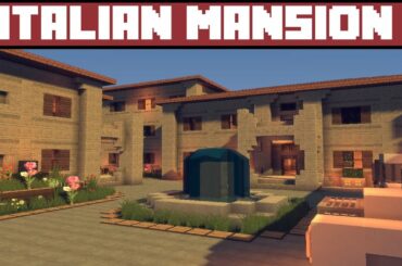 Minecraft Italian Mansion with Grape Yard and Wine Company