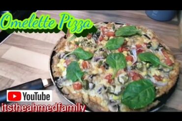How to make an Omelette |Mediterranean Omelette Pizza