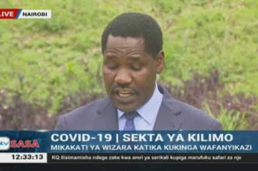 CS Munya announces govt. measures to avert possible  food shortages