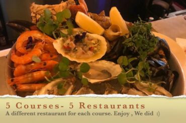 5 Course Lunch in 5 Different Restaurants. Enjoy. Details of Food and restuarants in the description
