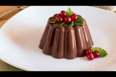 Budino Al Cioccolato Ricetta| Italian Dish|solo 2 ingredienti| Chocolate Pudding Recipe