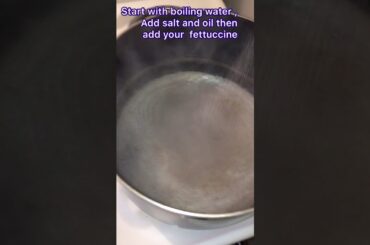 How I make my Alfredo Italian pasta