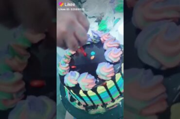 Cake Desining with Gems #Recipes #food