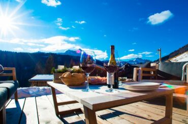 Mountain Resort in Italy - Sipping Wine in the Italian Mountains