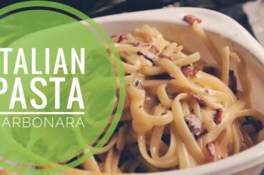 The Real Authentic Italian Pasta Carbonara | #vanlifespain