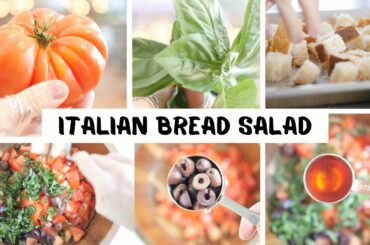 Fresh Italian Bread Salad—6 Simple Ingredients!