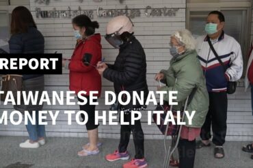Taiwanese make donations to help Italy battle coronavirus | AFP