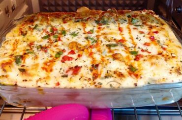 White Sauce Pasta || Creamy Bake Pasta Easy Steps