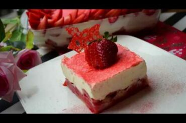 Strawberry Tiramisu | Italian Tiramisu with a Fusion | Tiramisu with Strawberries | Bake with Ayesha