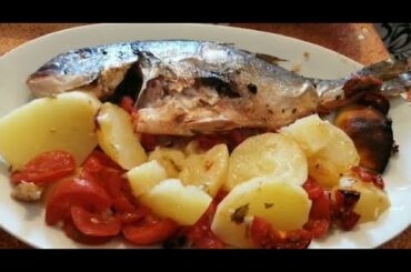 BAKED SEA BREAM FISH WITH POTATOES ||| ORATA AL FORNO (ITALIAN RECIPE) HEALTHY AND EASY