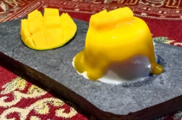 Mango Panna cotta / panna cotta / Italian dessert