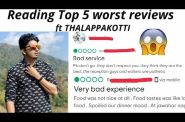 Worst Restaurant Reviews | ft THALAPPAKOTTI | Sarav Chennaite