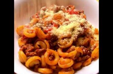Simple Pasta Bolognese Tomato Sauce Recipe