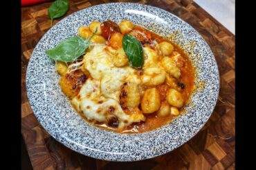 GNOCCHI ALLA SORRENTINA BEST EASY MEAL , BAKED MOZZARELLA TOMATO AUTHENTIC ITALIAN