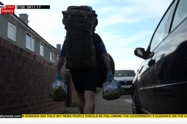 Coronavirus: School teacher delivers lockdown food supplies to students