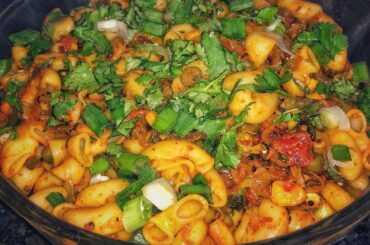 Indian Style Masala Macaroni Pasta | Veg Macaroni Pasta Recipe | Lunch Box Recipe