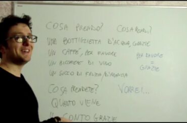 LEARN ITALIAN  - ORDERING FOOD