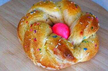 Italian Easter Bread | Braided Easter Sweet Bread Breakfast Recipe | Brioche