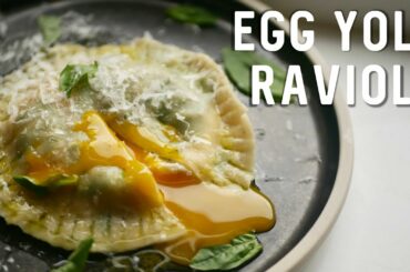 Egg Yolk and Ricotta Stuffed Ravioli