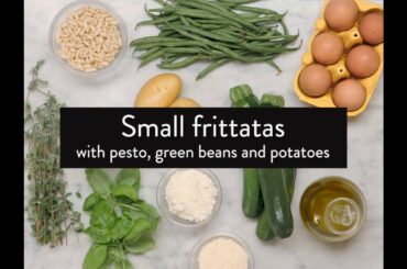Small Frittatas with Pesto, Green Beans and Potatoes | Recipes | La Cucina Italiana