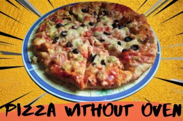 Hot and Spicy Homemade Pizza Recipe Without Oven - Cooking With Farzeen