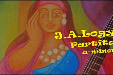 J.A.Logy Partita a-minor Thomann baroque guitar + Campanellas