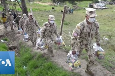 Colombian Army Hands Out Food During Virus Lockdown