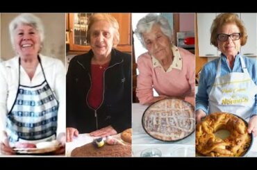 These Italian grandmas gave Easter wishes in front of traditional recipes