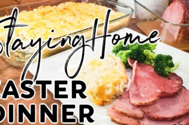 EASY EASTER DINNER RECIPES | BAKED HAM & CHEESY BAKED ORZO | Cook Clean And Repeat