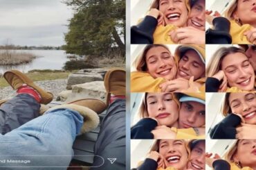 Justin Bieber and Hailey Baldwin Share Cuddles and an Easter Feast to Mark Holiday in Canada