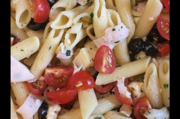 How to make Italian Pasta Salad with Mozzarella and Olives
