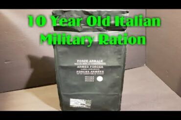 Italian Module E Ration 10 Year Old Military Food 🔴 Live