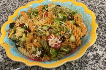 Italian zesty pasta salad