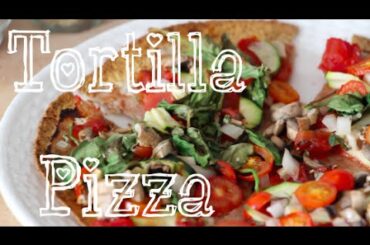 SUPER EASY TORTILLA PIZZAS!! // Italian Food // (vegan)