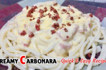 BEST CREAMY CARBONARA || QUICK AND EASY RECIPE || MOMMY ICEY