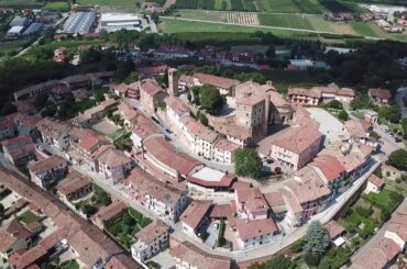 The Langhe, Castles and Vineyards Drone Aerial View