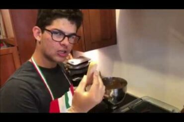 Making Nutella Tiramisu in Italian