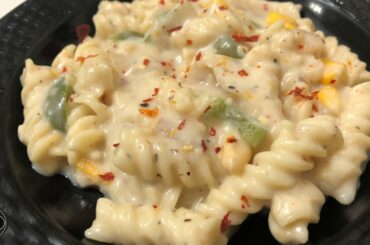 White sauce pasta | Creamy and cheesy white sauce pasta | How to creamy make white sauce for pasta