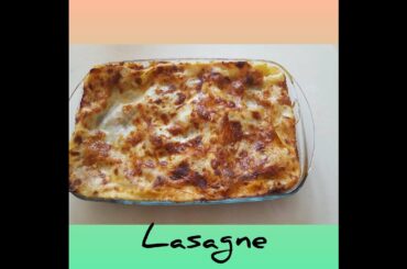 Lasagna (when you live in Italy and you don't know to make lasagna.Try this one)