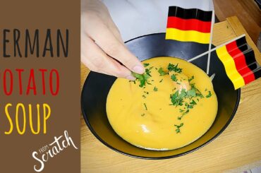how to make german POTATO SOUP / (kartoffelsuppe) with "Christin's Cuisine"