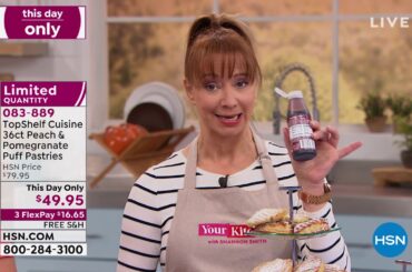 TopShelf Cuisine 36count Peach   Pomegranate Puff Pastri...