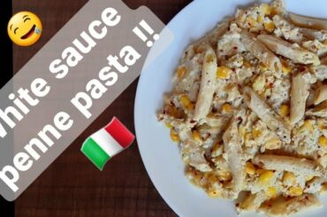 How to make Classic Italian white sauce penne pasta? 🇮🇹 | Cooking with Jules!!😊