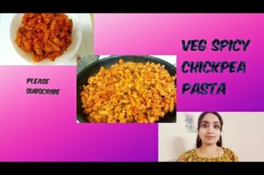 Spicy veg chickpea Pasta With Italian sause