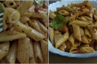 Nababarse e new sizzling snacks Chili pasta | Italian food with hot spicy Chinese tadka.