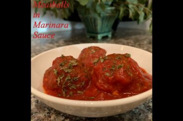 Meatballs in Marinara Sauce | Lavonne's Kitchen