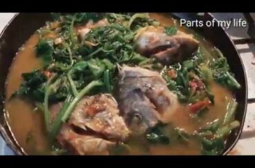 Spinach recipe / with italian fish /Easy recipe /bangladeshi spinach recipe / (Parts of my life)💞💞