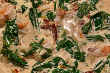 How to make Creamy Tuscan Shrimp, Recipe.
