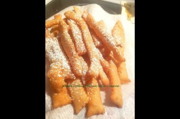 Italian ribbon or wands fried dough recipe